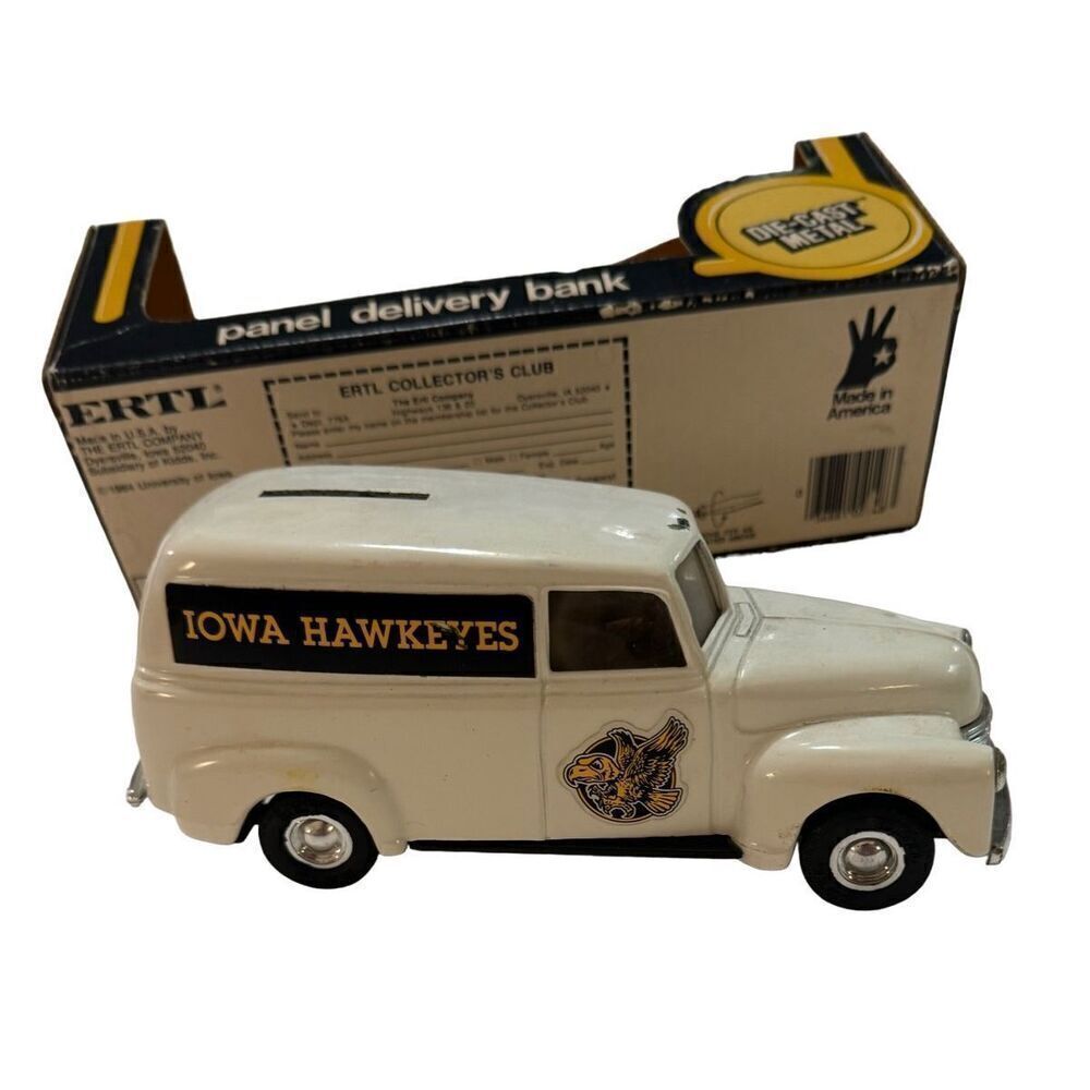 '50 CHEVY IOWA HAWEYES PANEL DELIVERY CAST IRON BANK TRUCK - Picture 6 of 12
